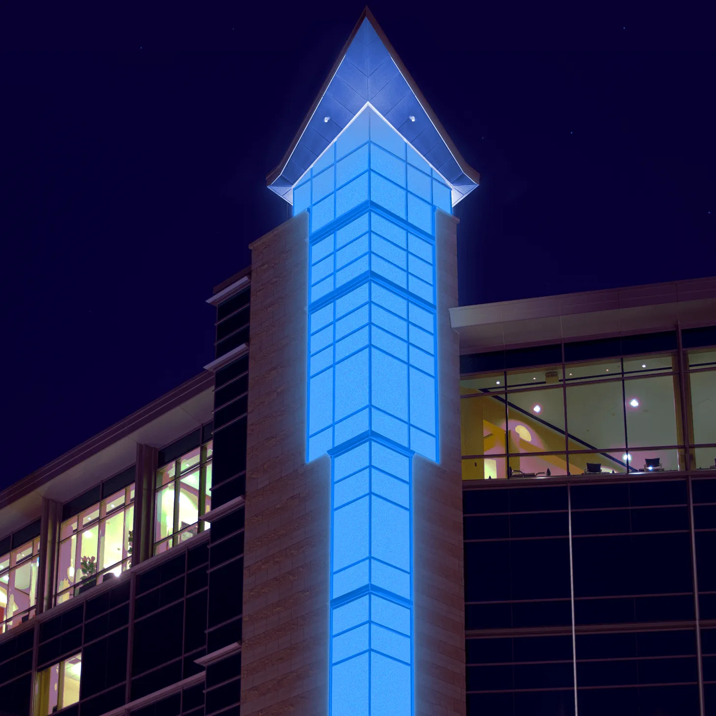 Beacon of Hope — Huntsman Cancer Institute LED installation by NGL