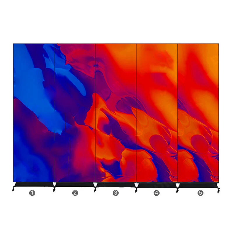 Close-up of the PD series LED poster display panel