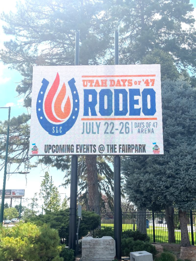 C Series outdoor LED display installed at Utah State Fair Grounds